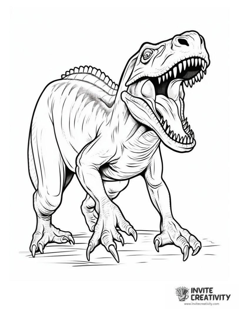 tyrannosaurus rex coloring page
