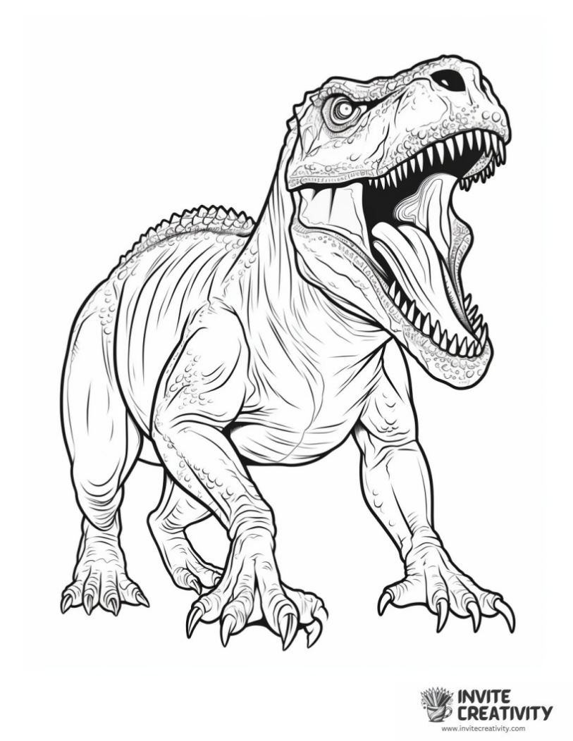 tyrannosaurus rex hybrid outline