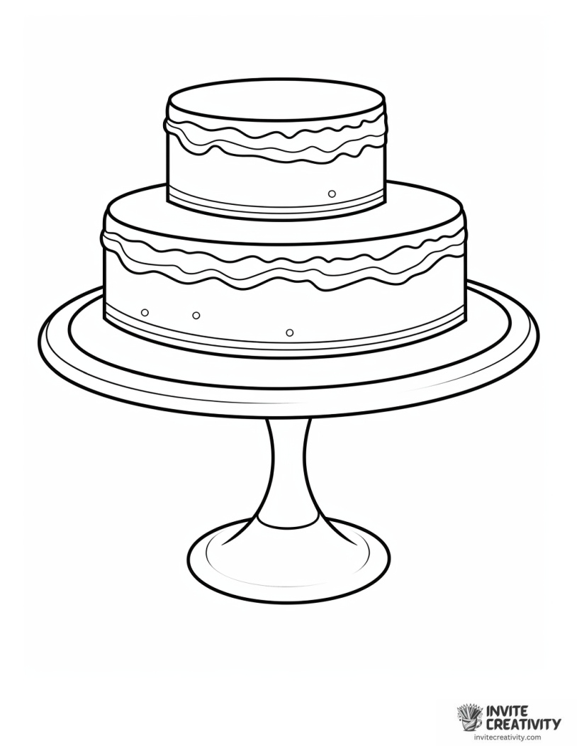undecorated cake to color