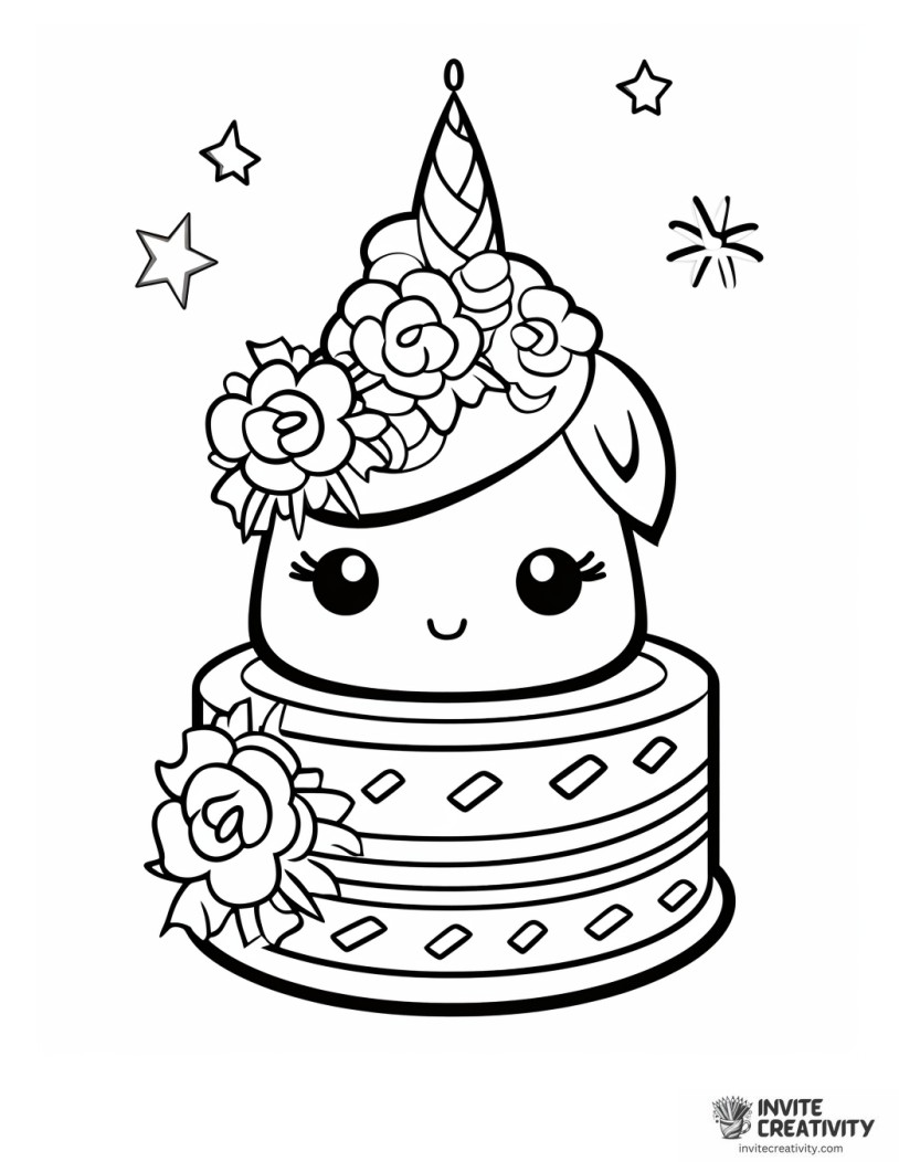 unicorn cake kawaii