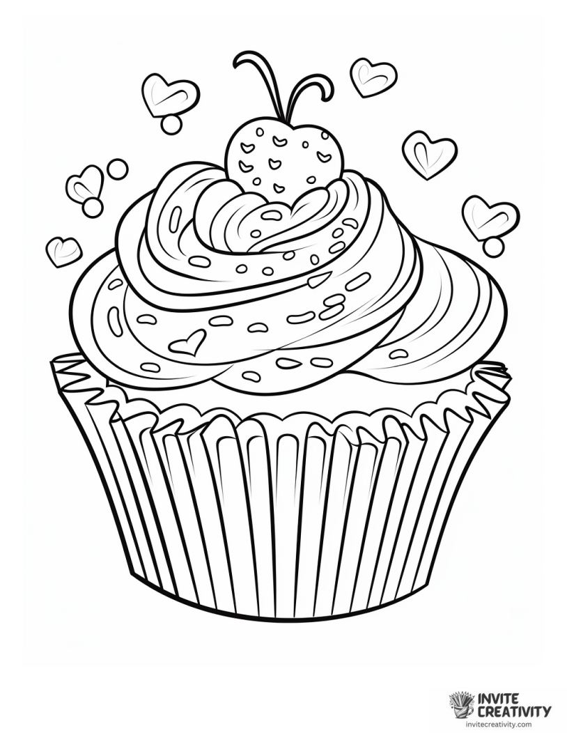 valentines cupcake