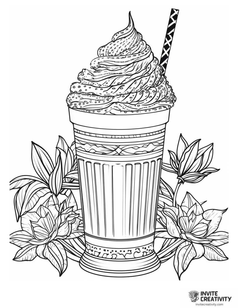 vanilla shake illustration