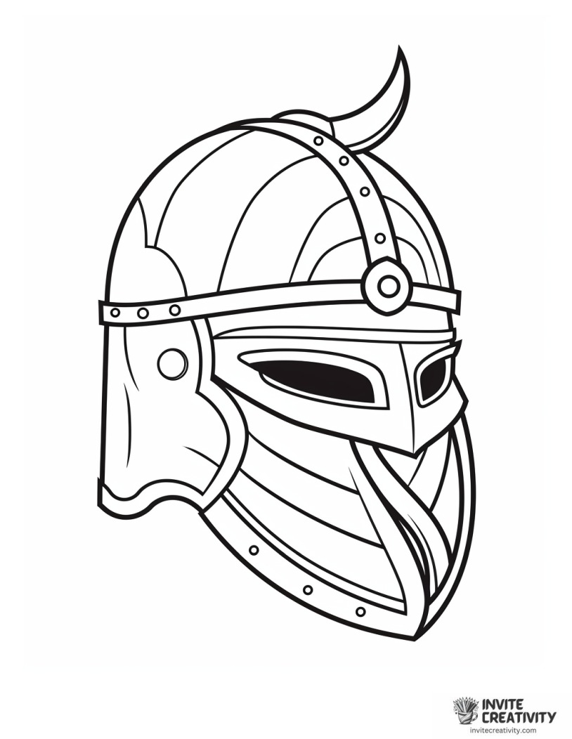 viking helmet easy to color