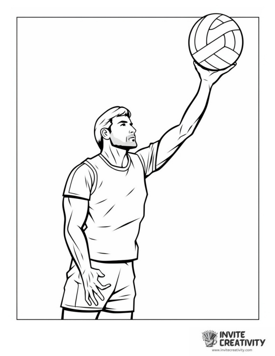 Volleyball Coloring Pages