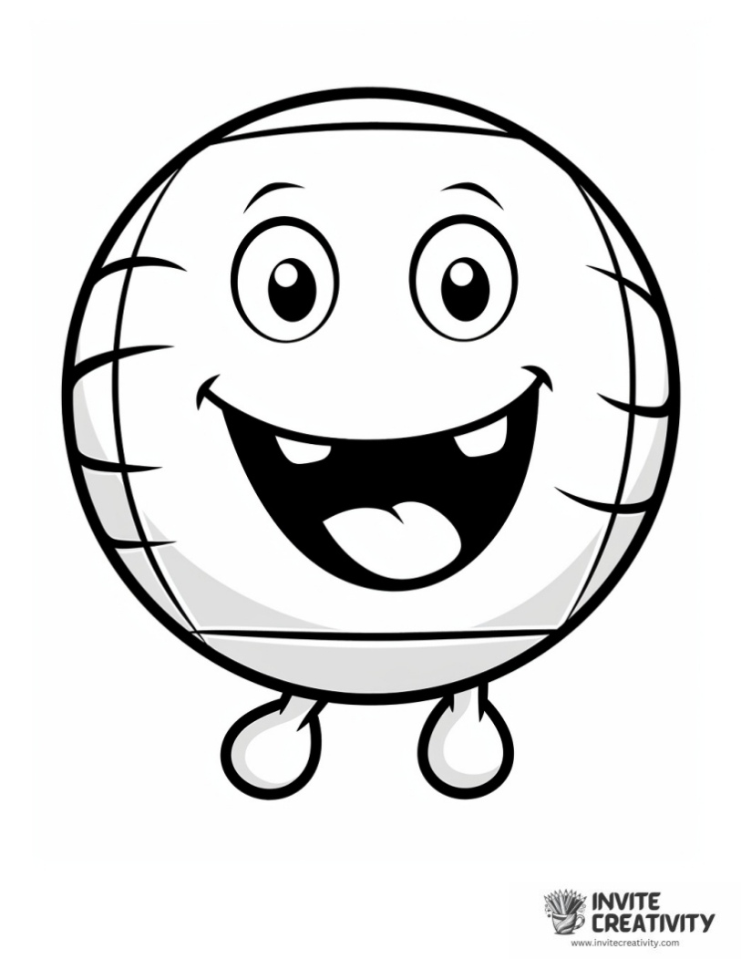 volleyball for kids easy to color