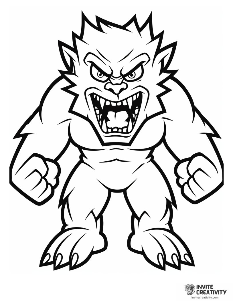 werewolf disney coloring sheet