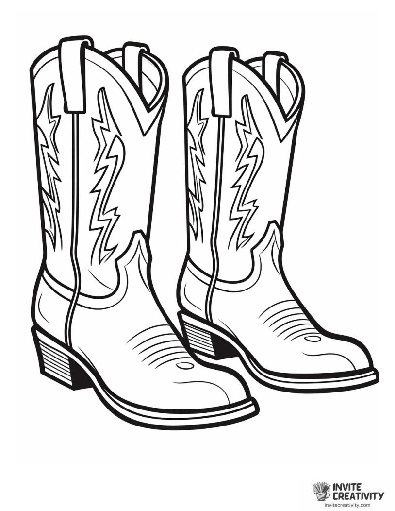 western boots illustration