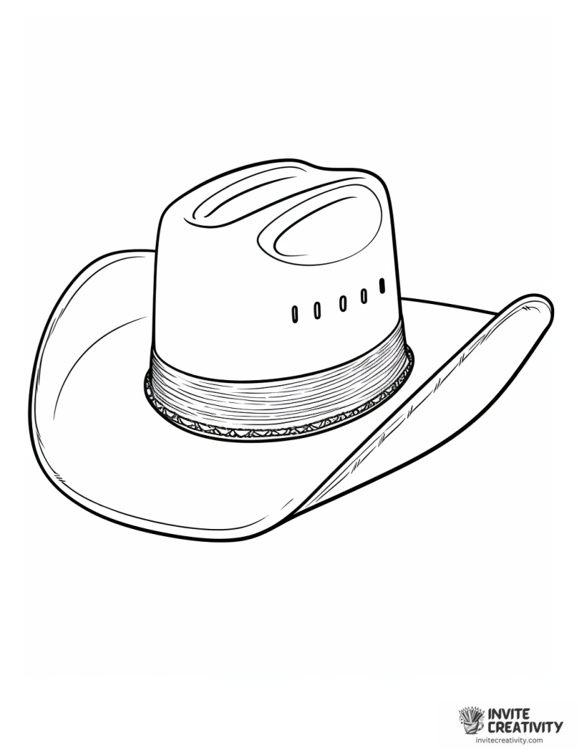 western hat to color