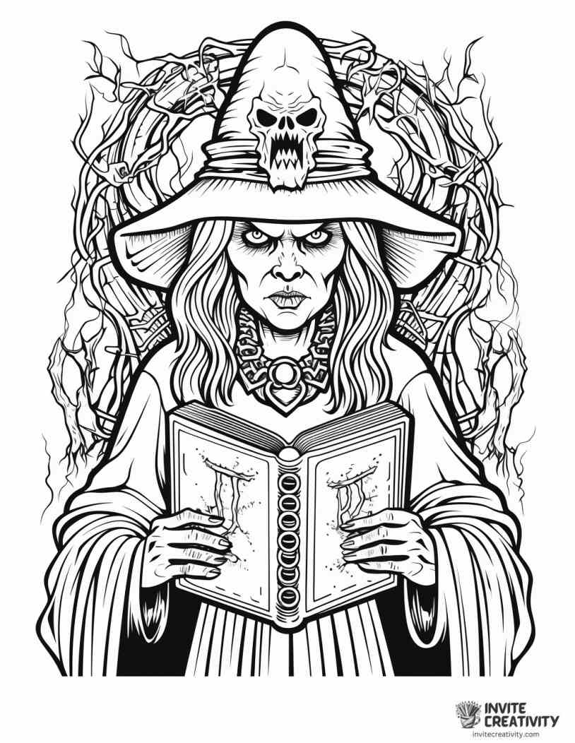 wicked witch coloring page