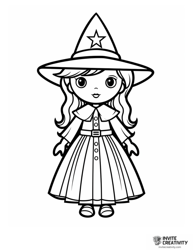witch coloring page