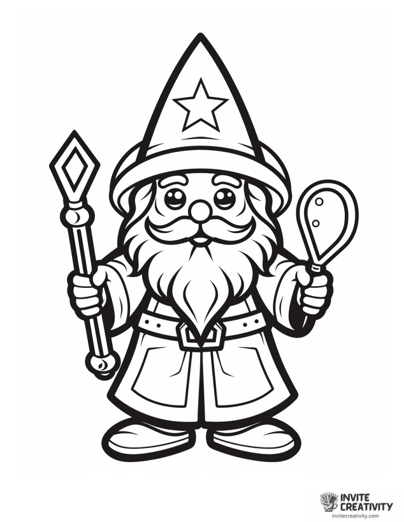 wizard coloring page