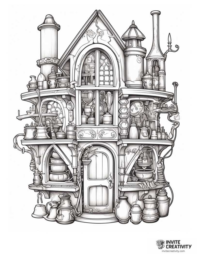 wizard potion shop page to color