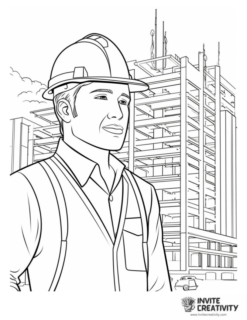 work coloring page